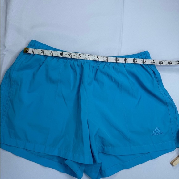 Adidas Blue Athletic Shorts Lightweight Elastic Waist - Picture 3 of 5